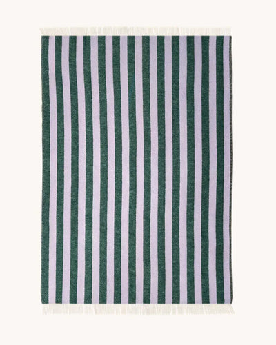 Maison Deux Blanket CANDY WRAP Lilac / Green 4.25 x 6.5 ft