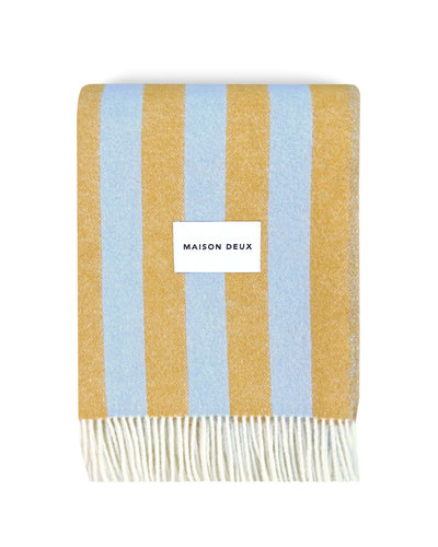 Blanket CANDY WRAP Ice Blue / Honey 4.25 x 6.5 ft