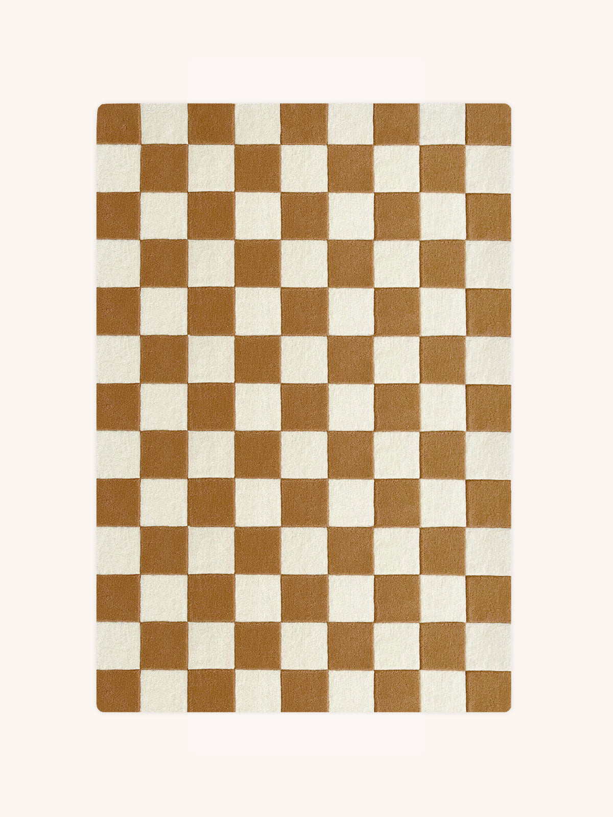 Rug CHECKERBOARD Terra 3.9 x 5.9 ft