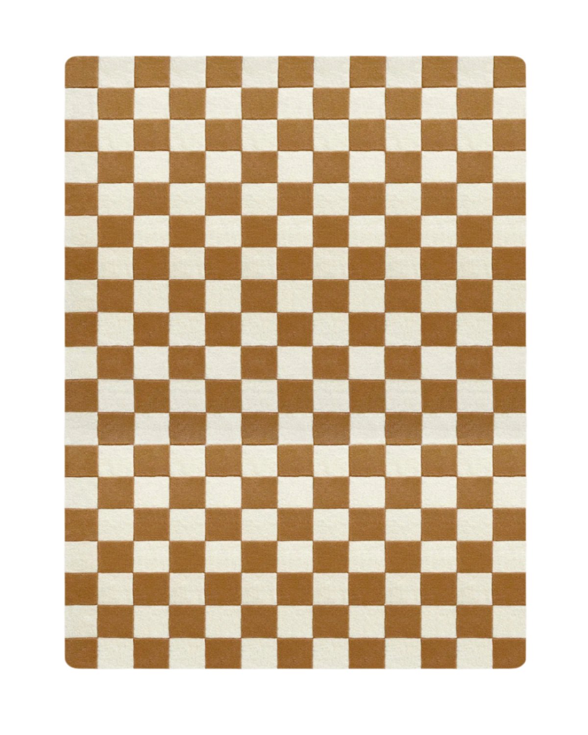Maison Deux Rug CHECKERBOARD Terra 5.6 x 7.9 ft