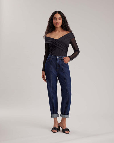 Women's T-Shirt DAVIS Black Size 46