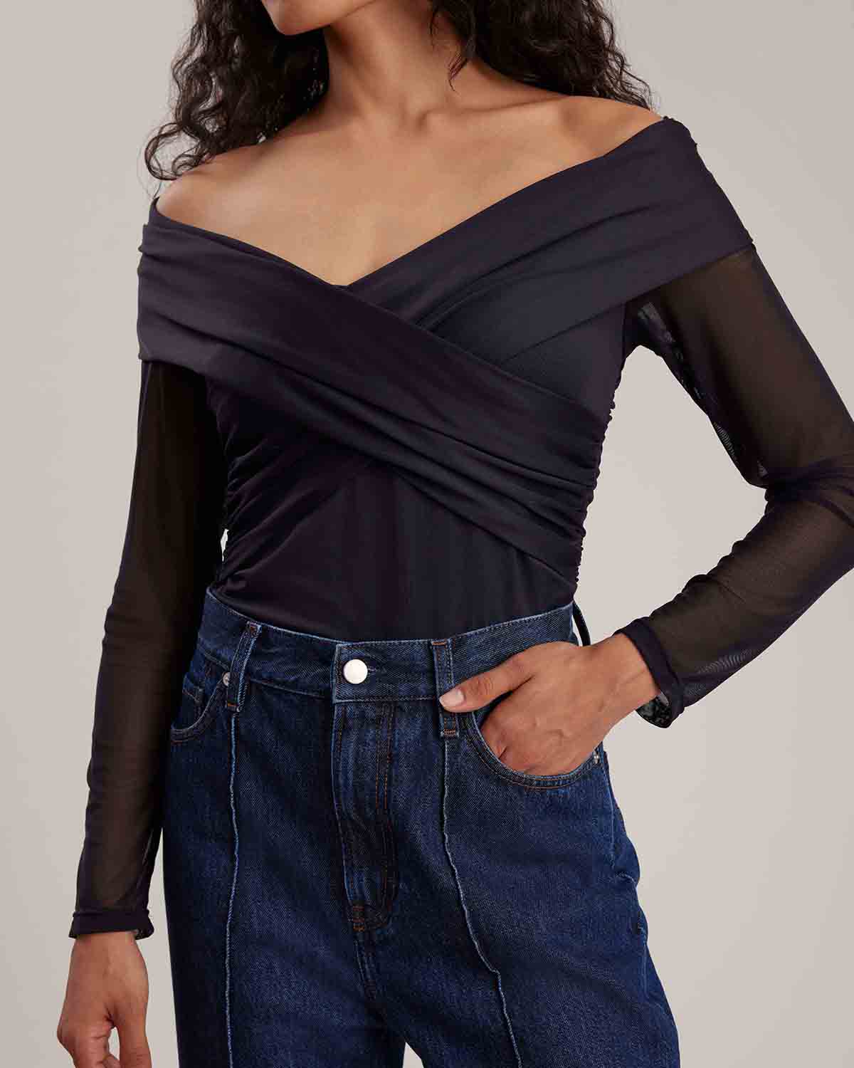 Women's T-Shirt DAVIS Black Size 46