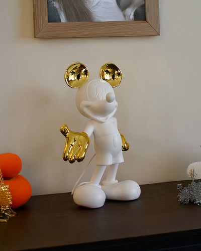 Mickey Mouse WELCOME White & Gold 12"