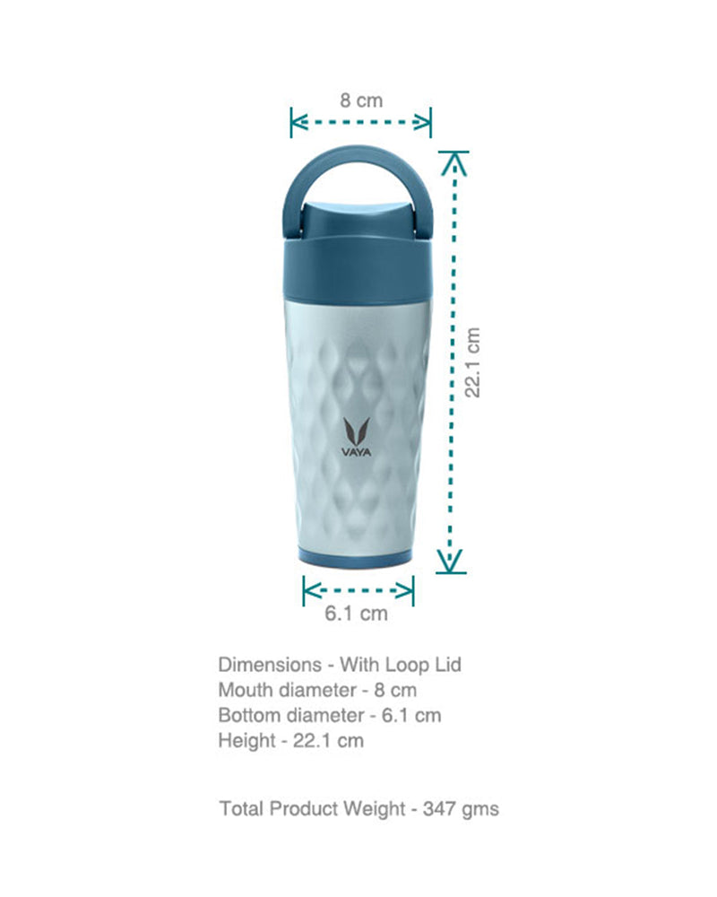Vaya Drynk - 11.8 fl.oz - Blue - with Loop Lid