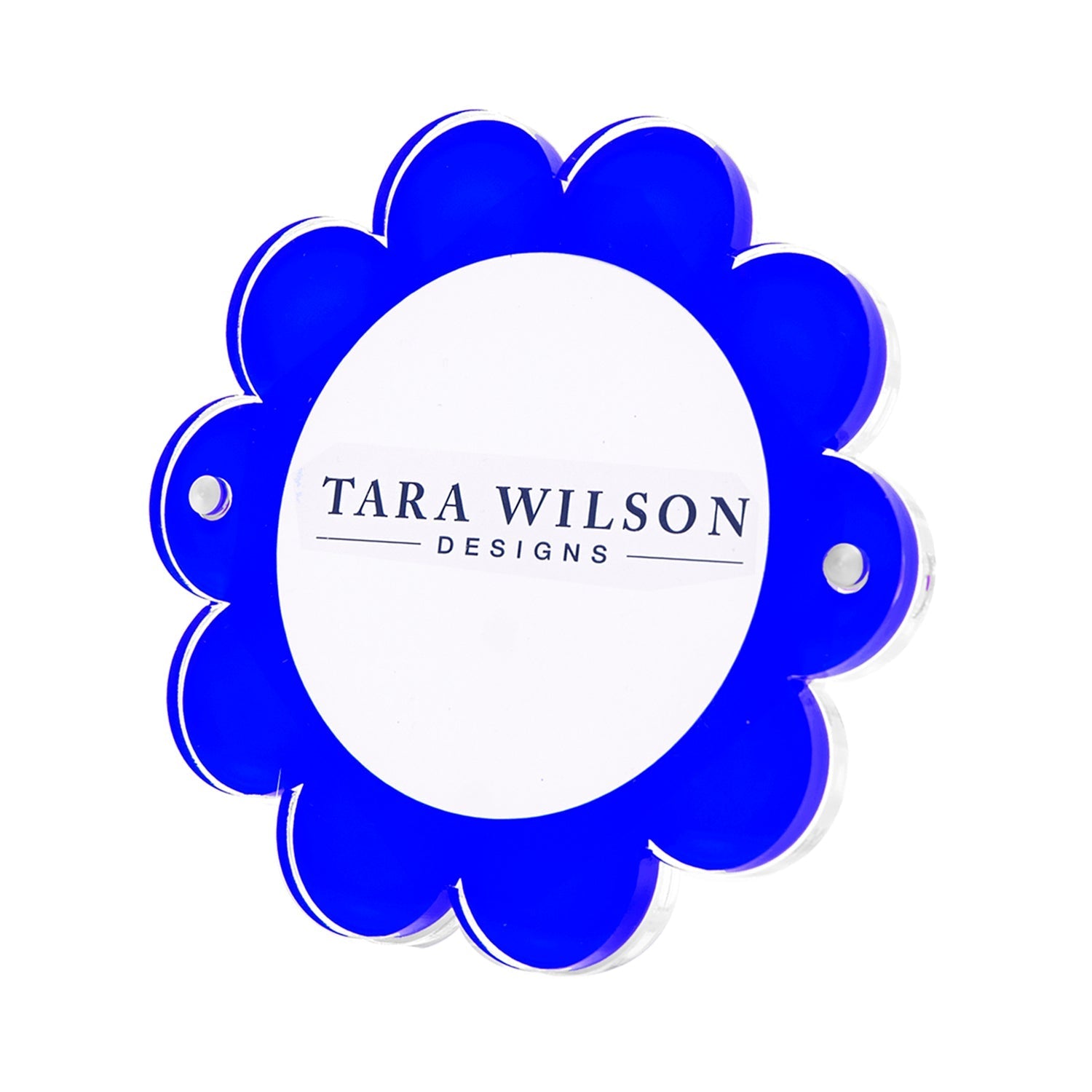 Tara Wilson Designs Frame DAISY Blue 5" x 5" for photo size 4" x 4"