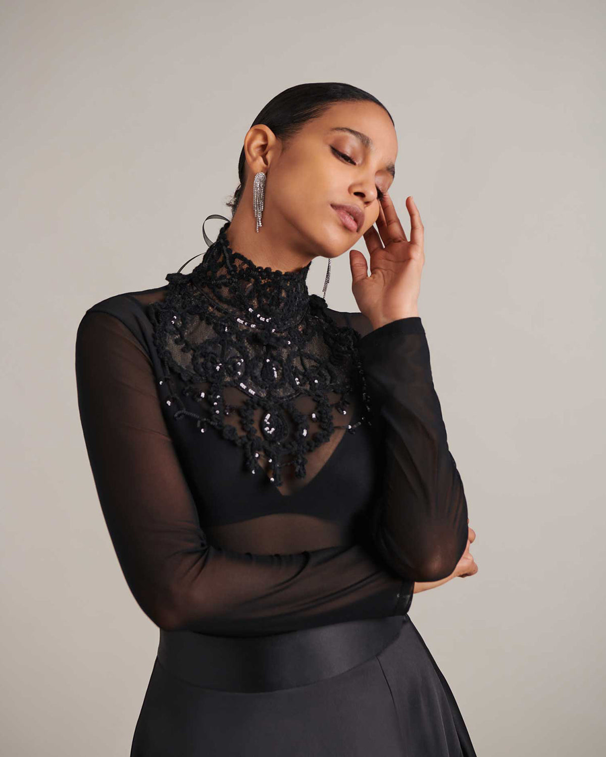 Women's Collar FANEVA Black Size DI