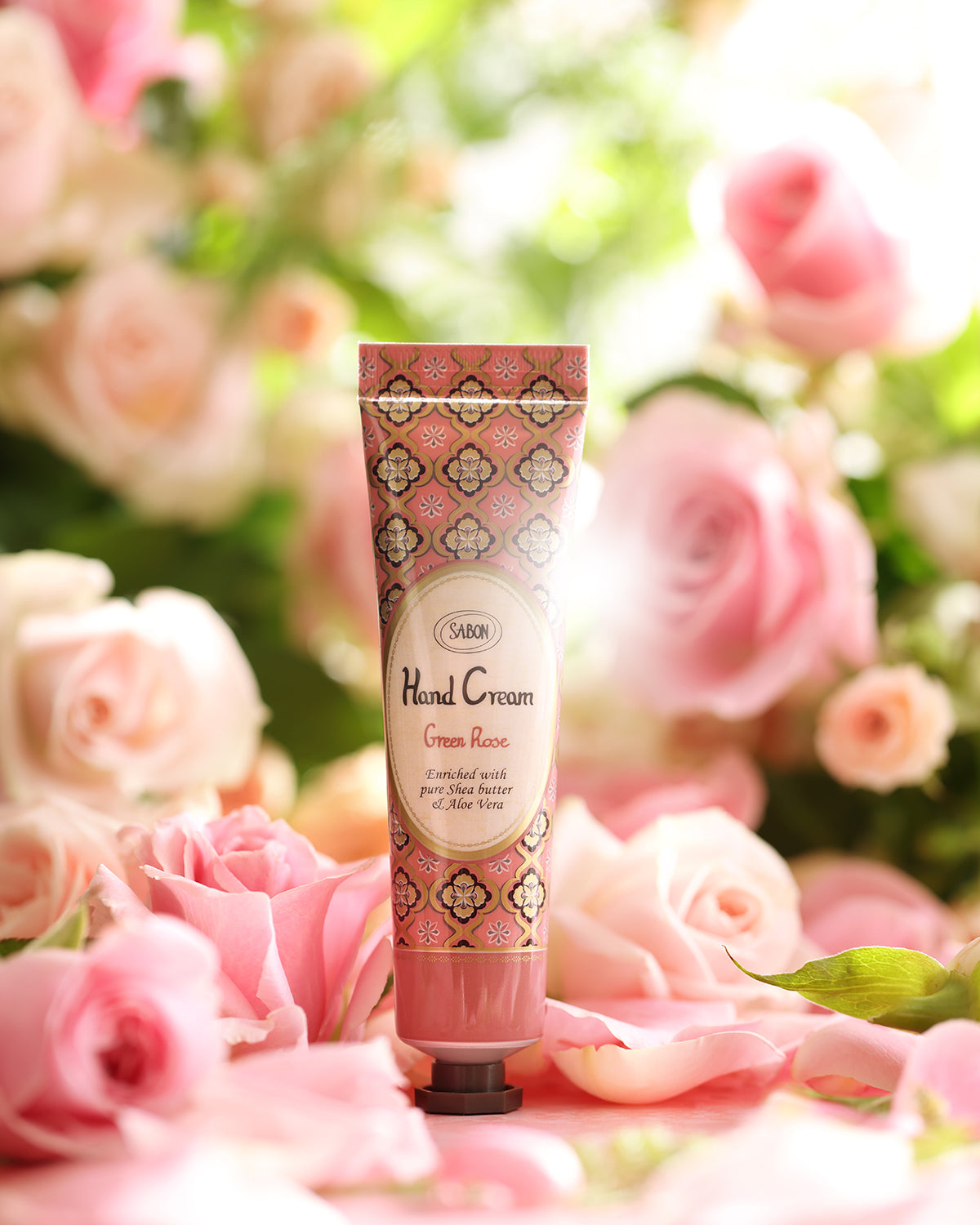 Hand Cream Tube Green Rose 30ml