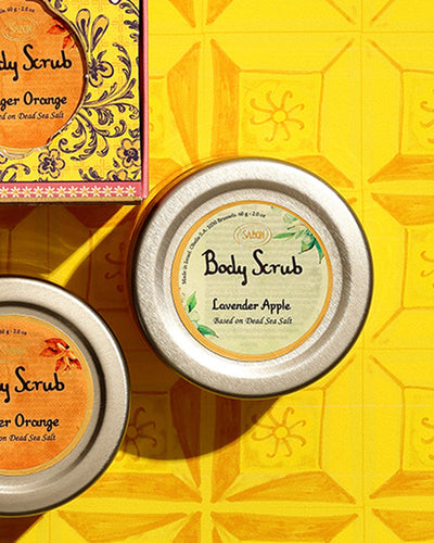 Body Scrub Jar Lavender Apple in Sabon Jar 60g