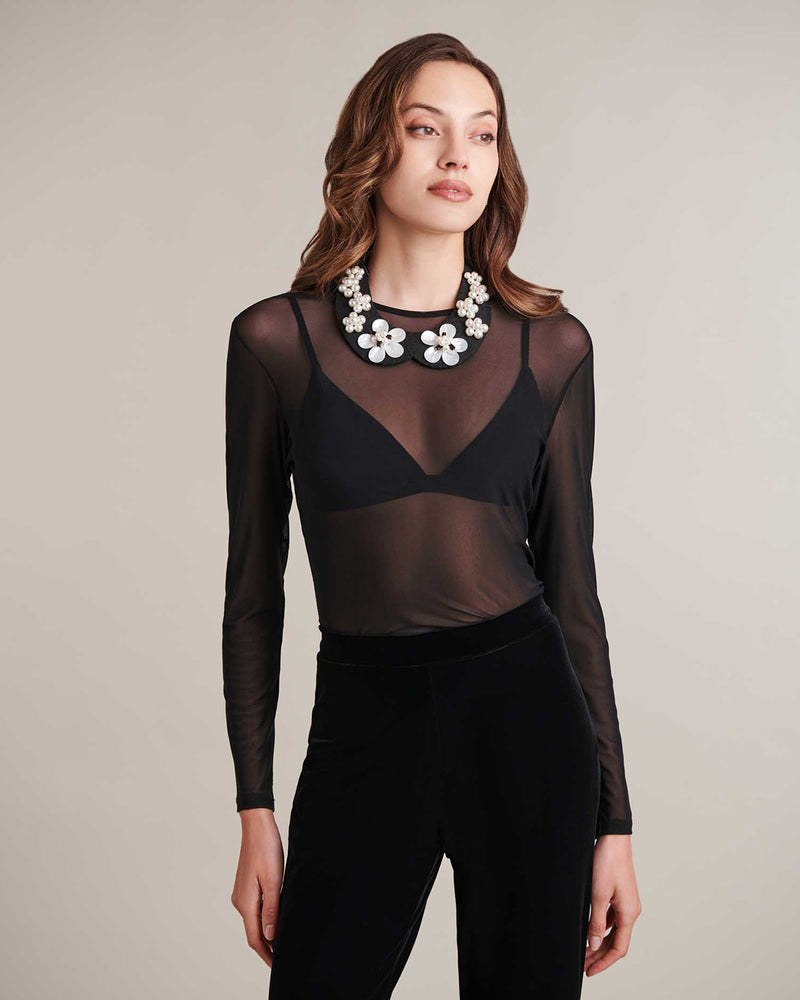 Women's Collar GAEL Blk/Whi Size TU