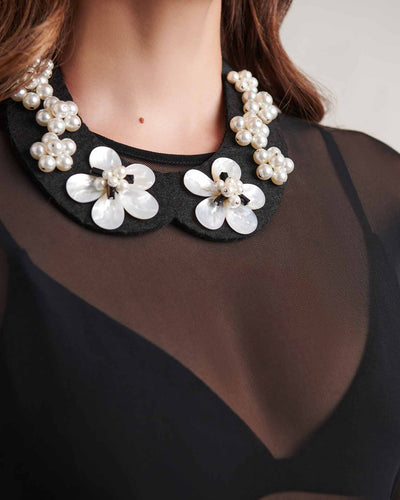 Women's Collar GAEL Blk/Whi Size TU