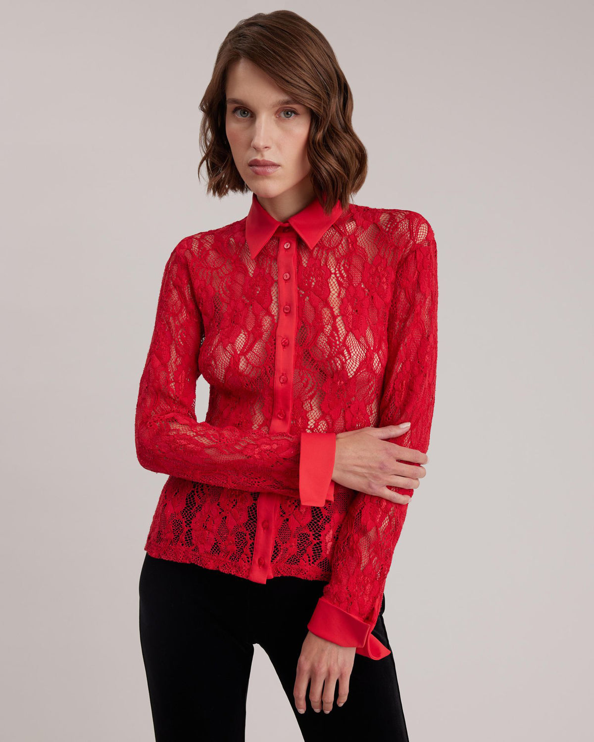 Women's Shirt LAUREAT Poppy Red Size 36