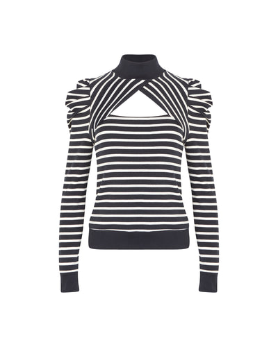 Women's Top CLAIRE Dark Navy Size M