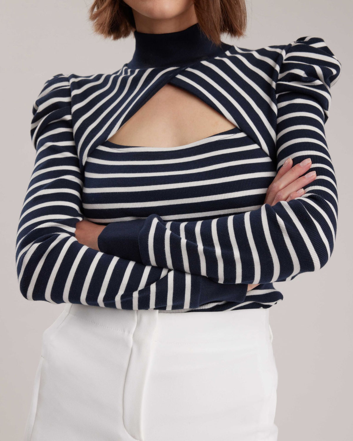 Women's Top CLAIRE Dark Navy Size M