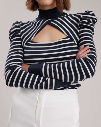 Women's Top CLAIRE Dark Navy Size M