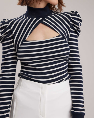 Women's Top CLAIRE Dark Navy Size M