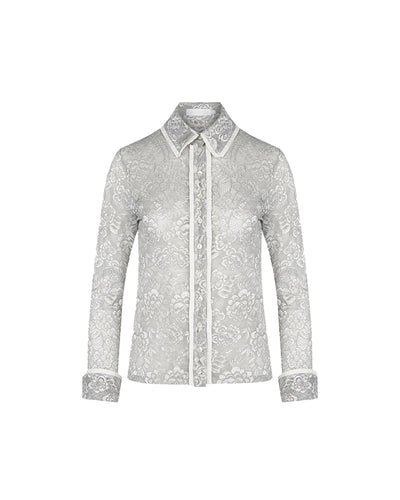 Women's Shirt MADELEINE Pearl Grey Size 40