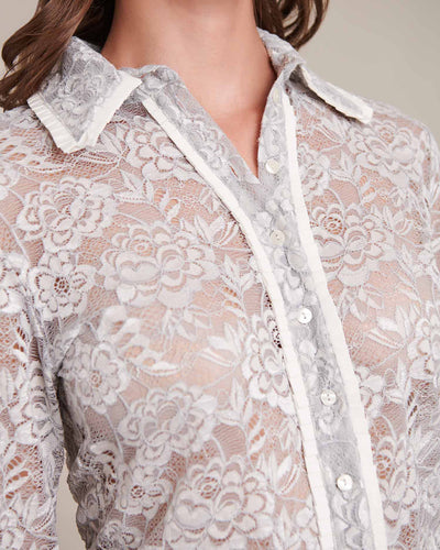 Women's Shirt MADELEINE Pearl Grey Size 40