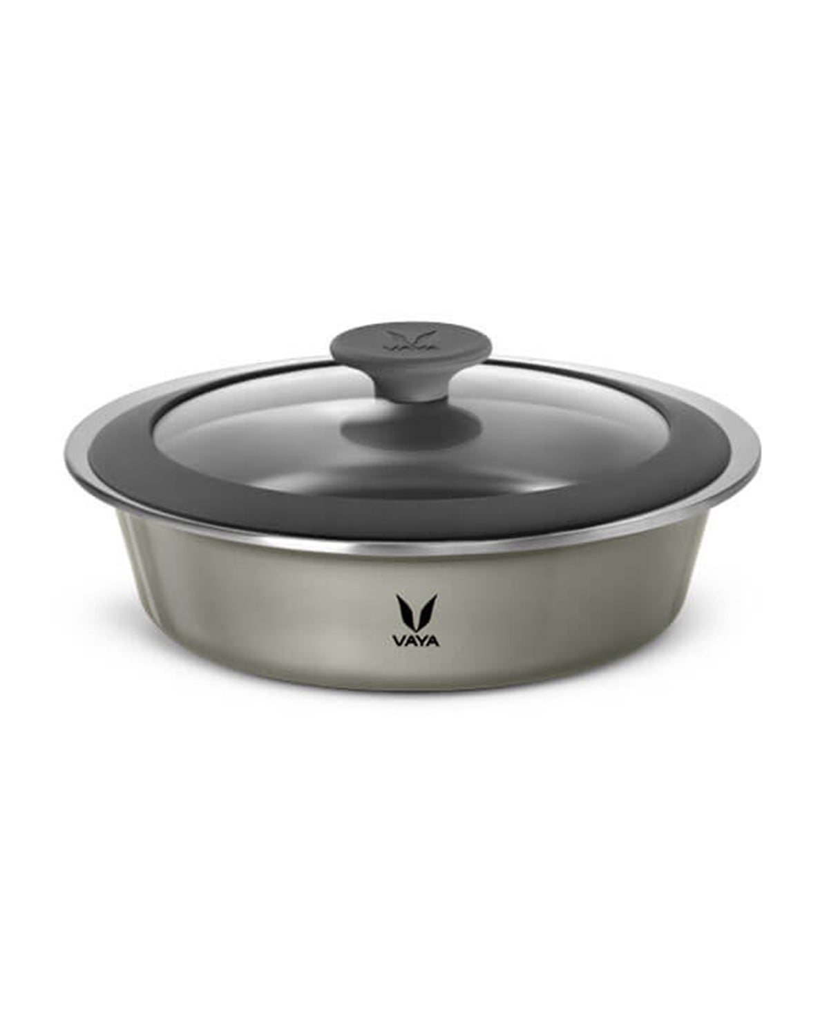 Vaya HauteCase - 37.2 fl.oz - Cloud Grey - with Glass Lid