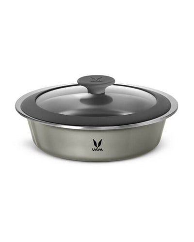 Vaya HauteCase - 37.2 fl.oz - Cloud Grey - with Glass Lid