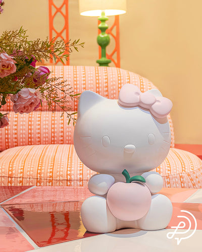 Hello Kitty APPLE Matt White with Pastel Pink Apple 10"