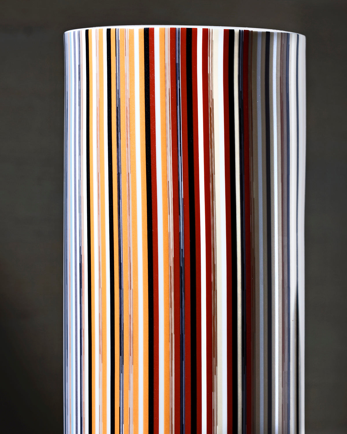 High Vase STRIPES  Jenkins 148 diam. 6.3", H 14"