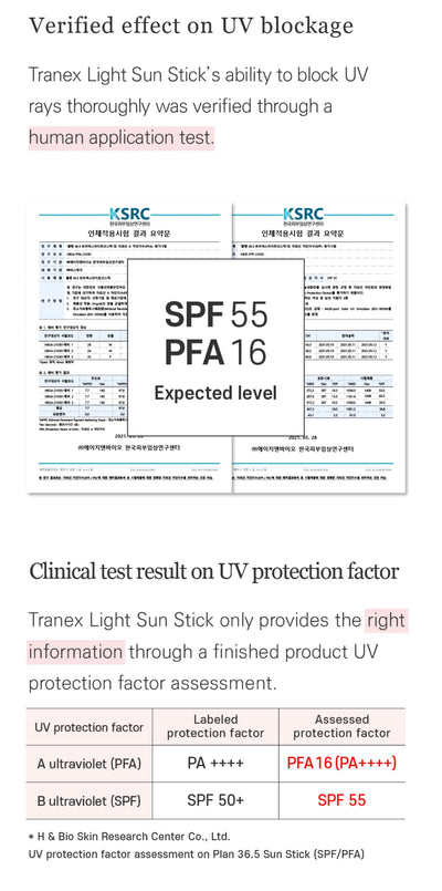 [ TRANEX ] Sun Sticks 20g
