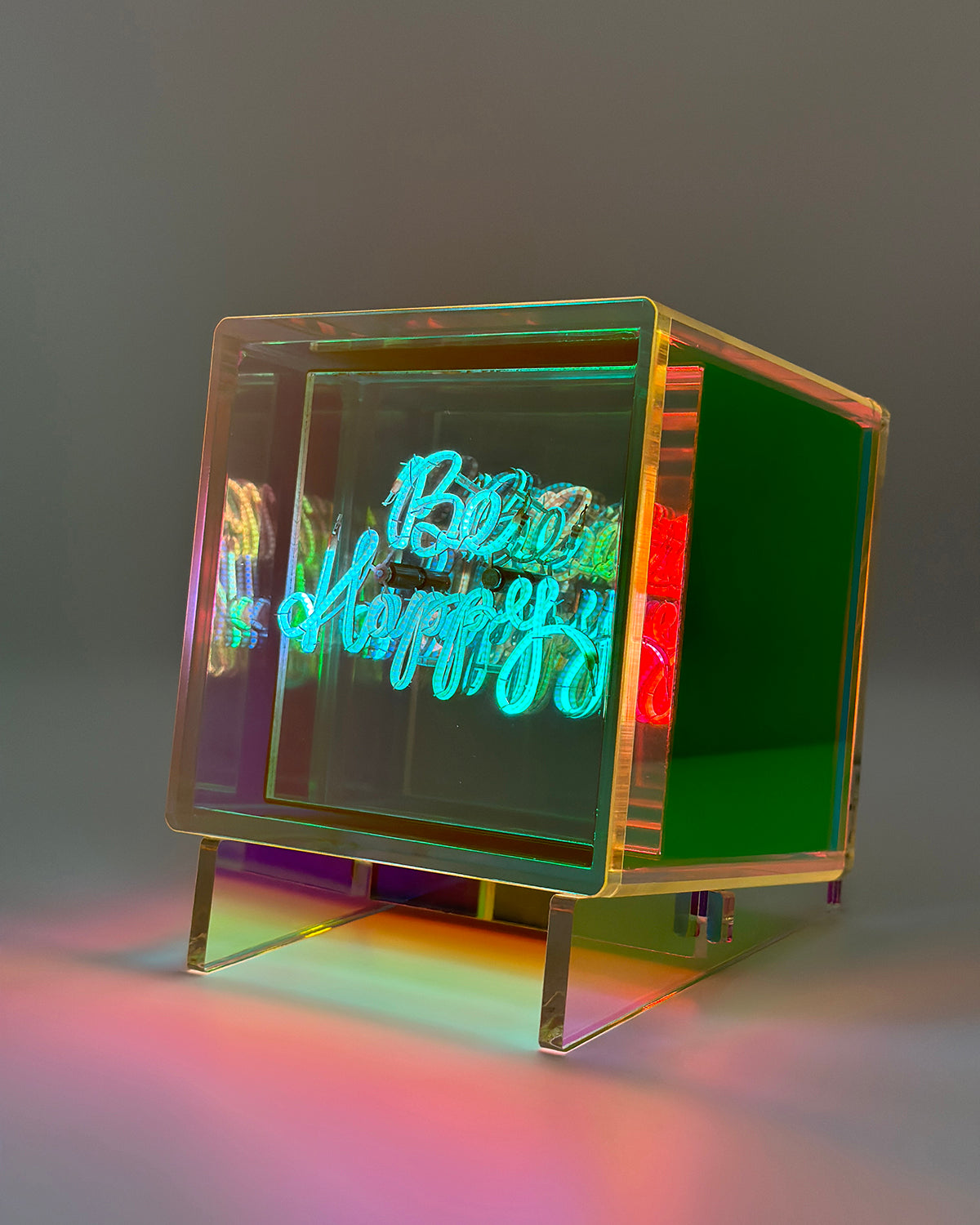 MITBOX BE HAPPY - MULTI COLOUR - ACRYLIC - RECHARGEABLE