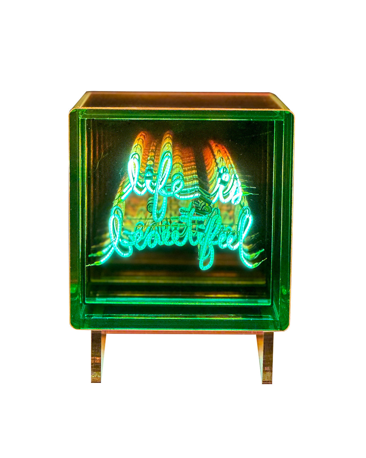 MITBOX LIFE IS BEAUTIFUL - MULTI COLOUR - ACRYLIC - RECHARGEABLE