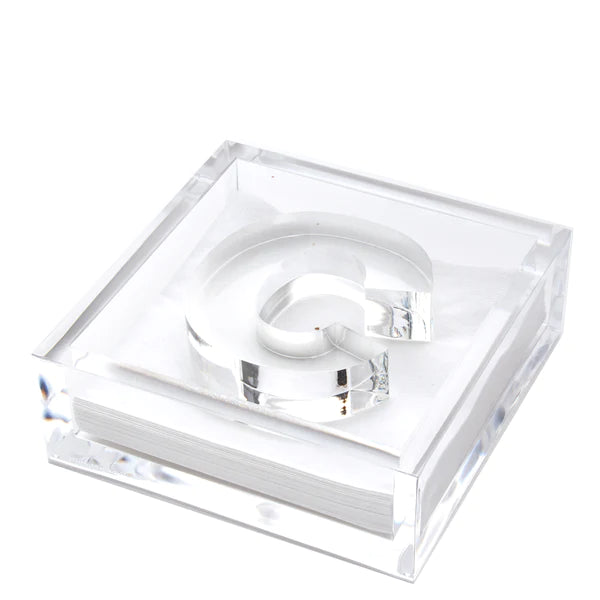 Tara Wilson Designs Cocktail Napkin Holder Base plus Weight C 6" x 6"