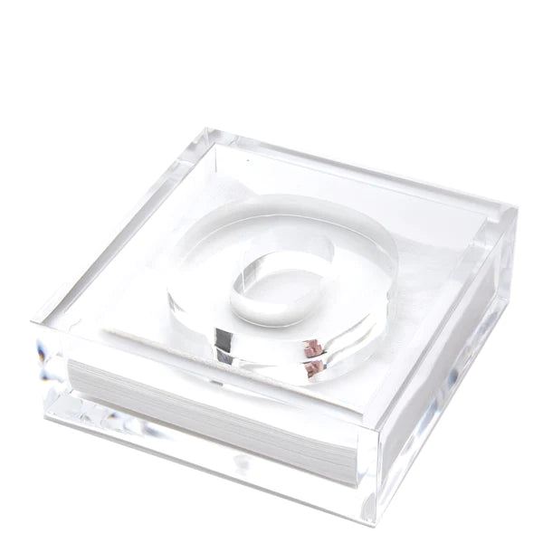 Tara Wilson Designs Cocktail Napkin Holder Base plus Weight O 6" x 6"