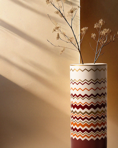 Missoni Home High Vase ICONIC diam. 6.3", H 14"