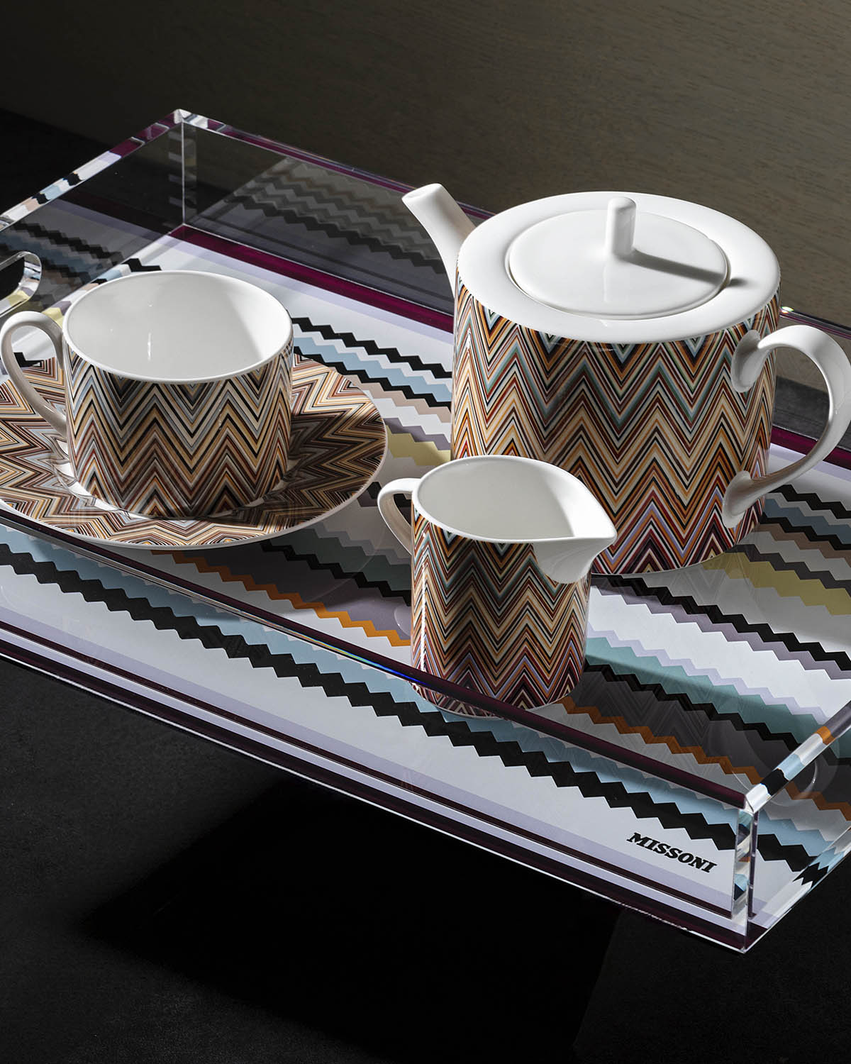 Missoni Home Tray CURT VASSOIO MULTICOLOR Medium tray 9.8 x 13.8 in