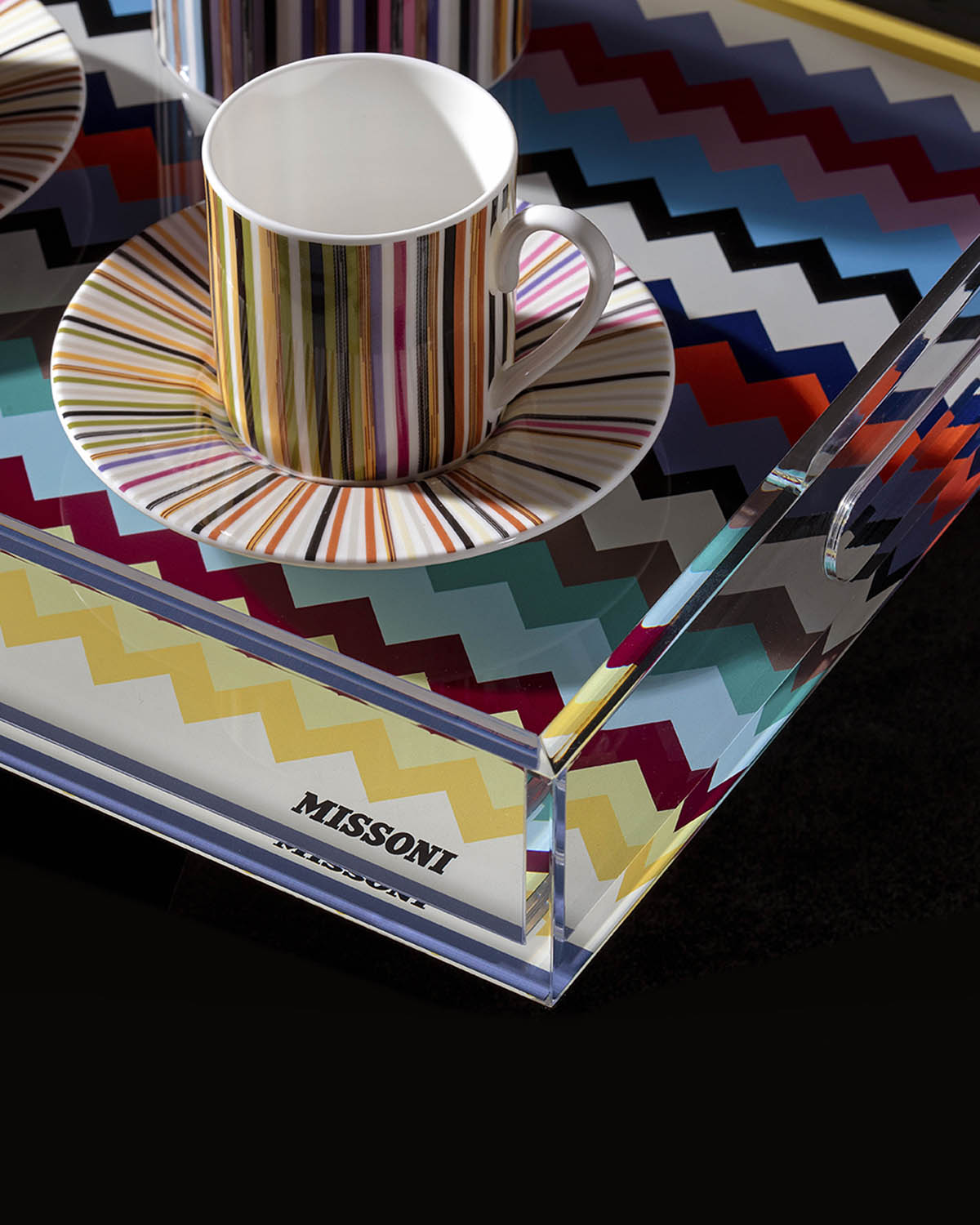 Missoni Home Tray RIVERBERO VASSOIO MULTICOLOR Large 12 x 18 in