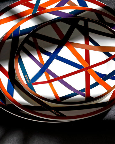 Missoni Home Bread and Butter Plates NASTRI Set of 2  Multicolor diam. 6"