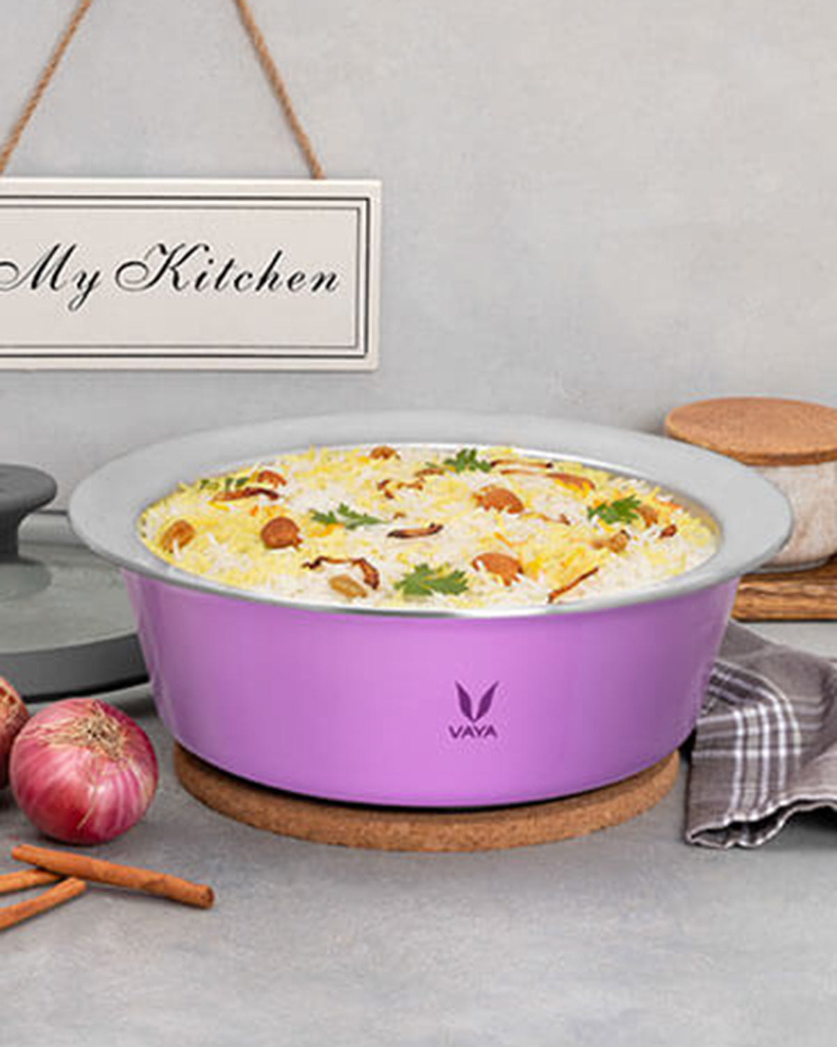 Vaya HauteCase - 50.7 fl.oz - Iris Purple - with Glass Lid