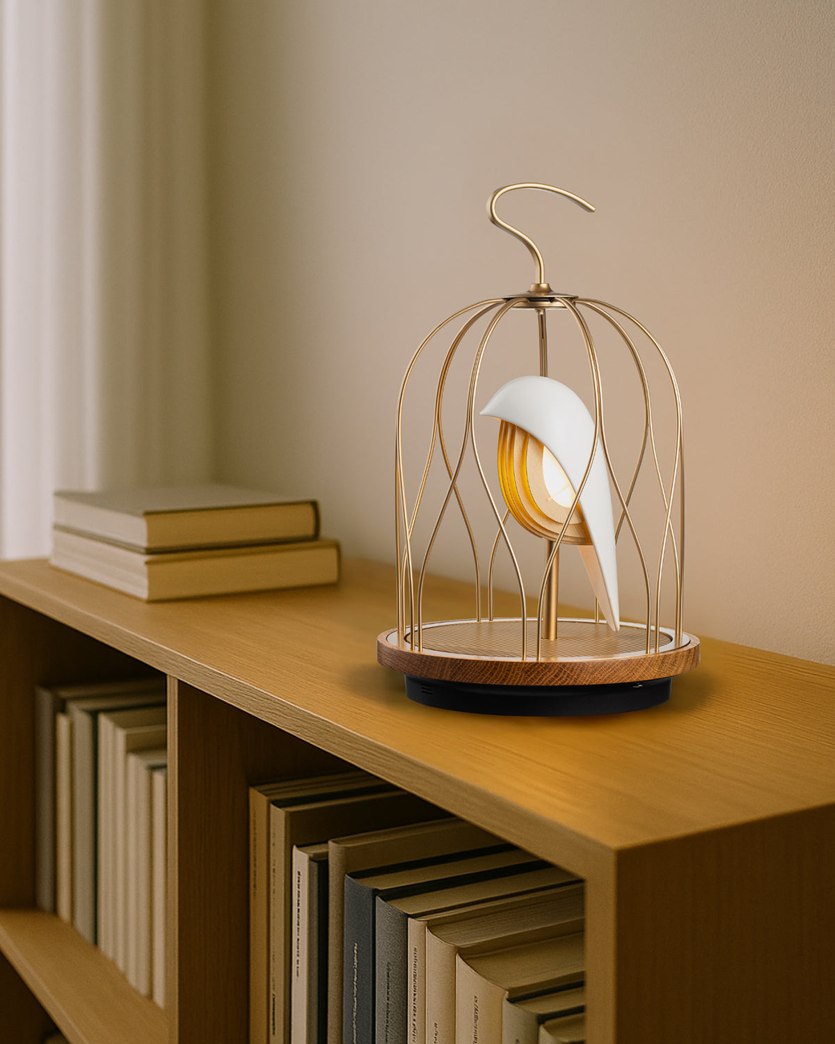 Bluetooth Speaker + Light JINGOO IVORY WHITE