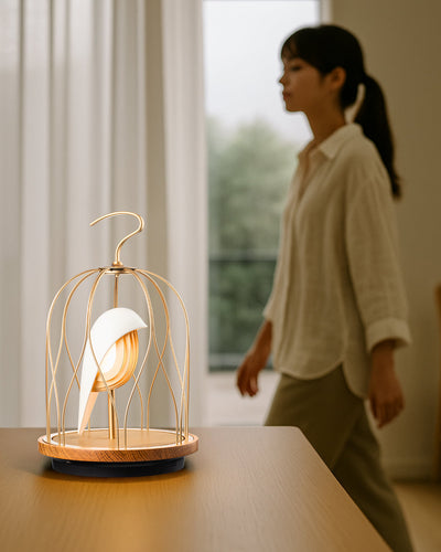 Bluetooth Speaker + Light JINGOO IVORY WHITE