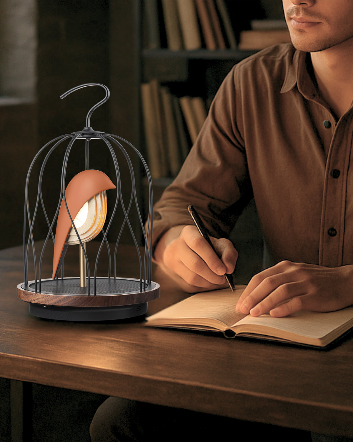 Bluetooth Speaker + Light JINGOO PAPAYA ORANGE