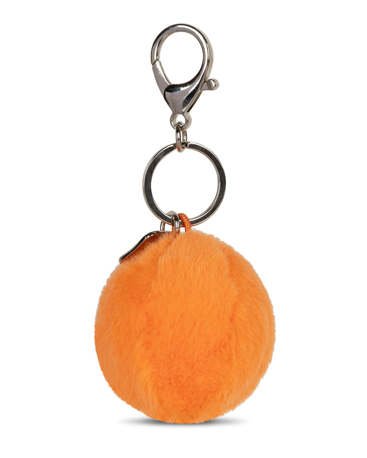 Keychain Smiley ECO Fuzzy Orange 2"