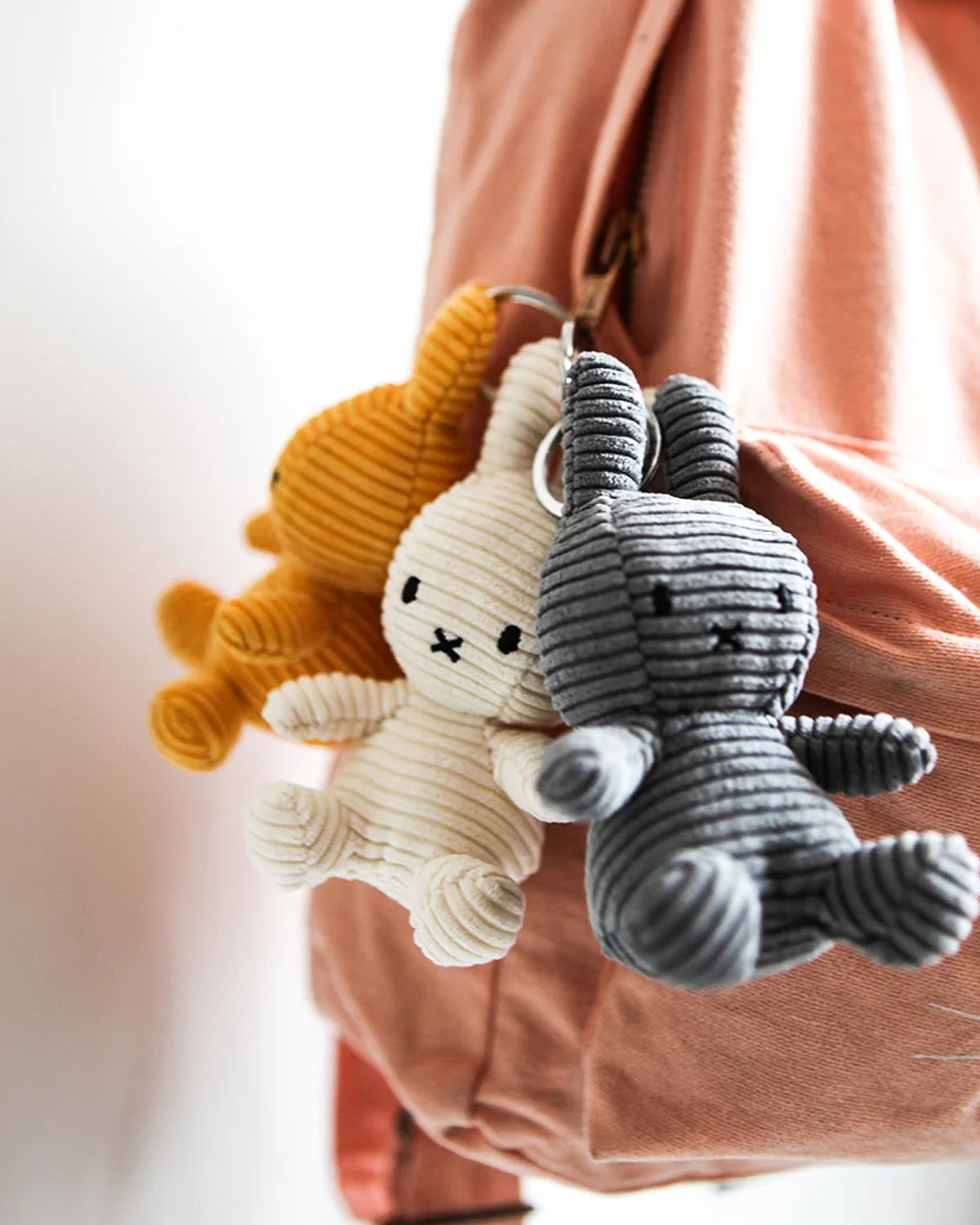 Keychain MIFFY ECO Corduroy Offwhite 4"