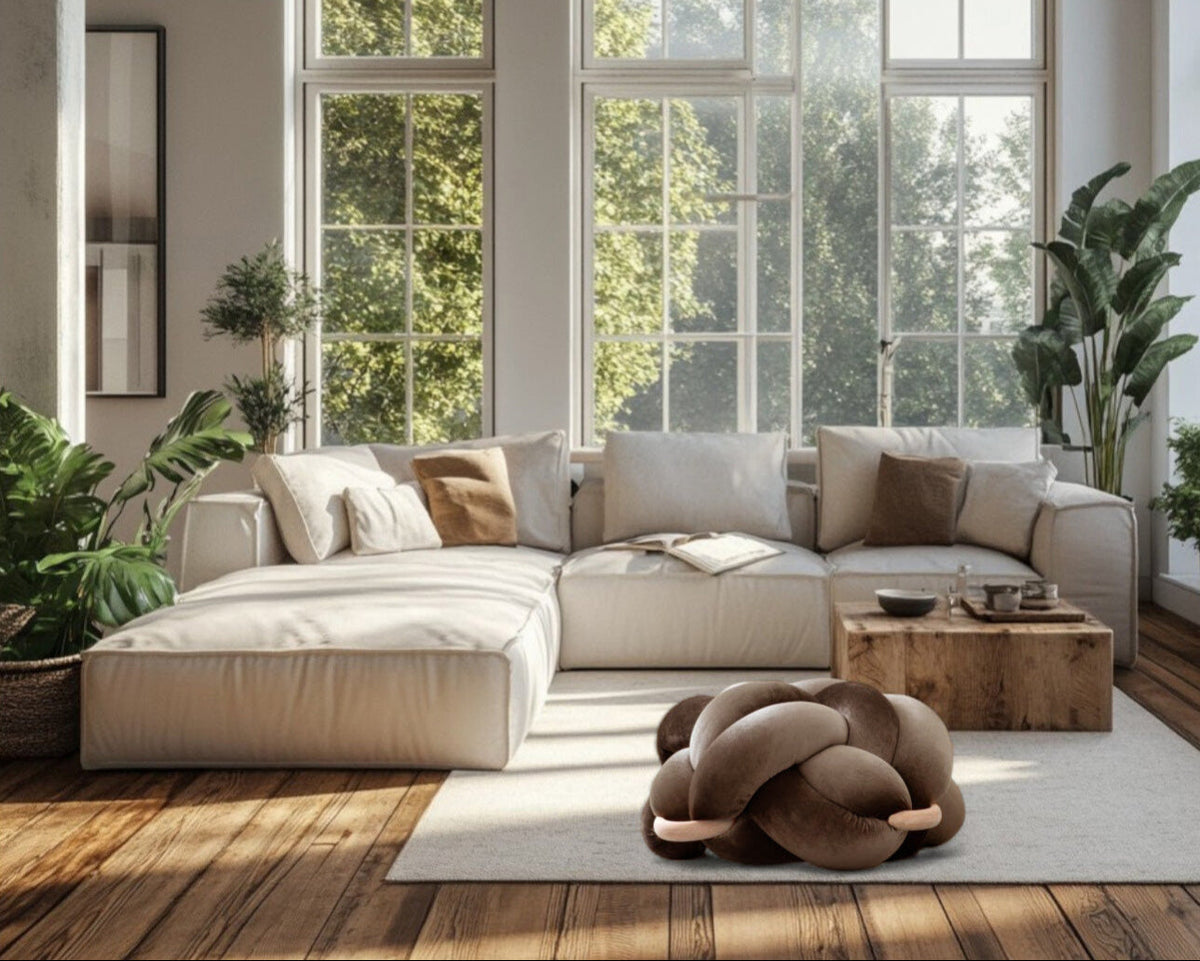 (L) Truffle Knot Ottoman