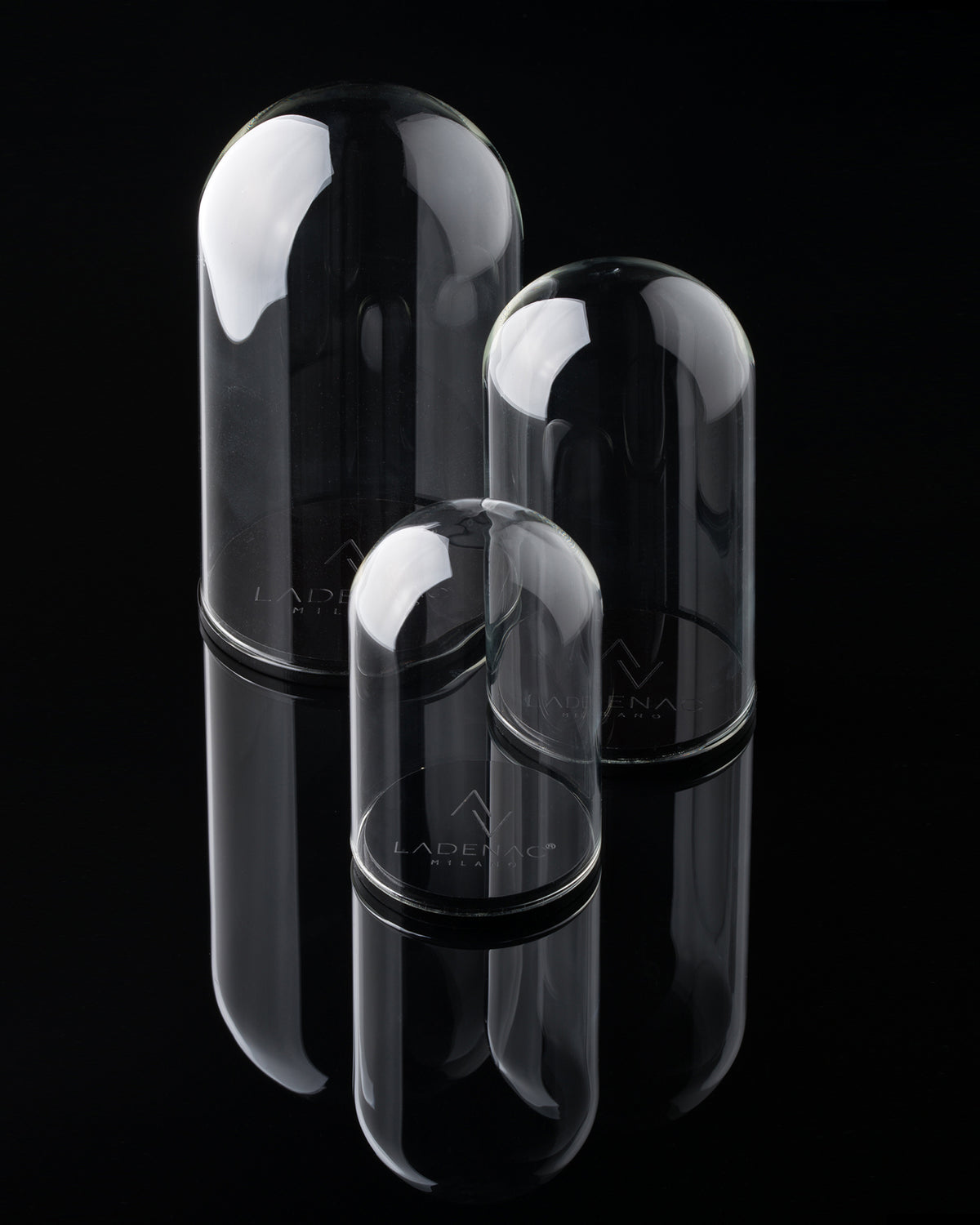Display Crystal Bell with Base 4.0 diam. x 4.3  in