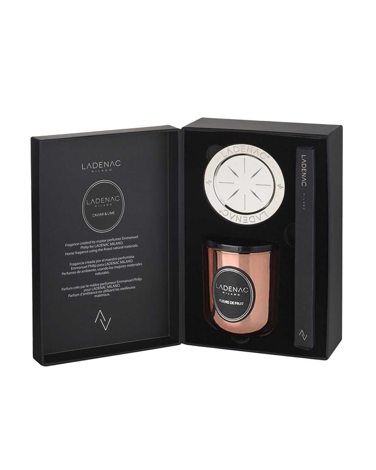 Candle in Jar URBAN SENSES 500gr Rose Fleurs de Fruit 4.72 x 6.5 x 10.83 in