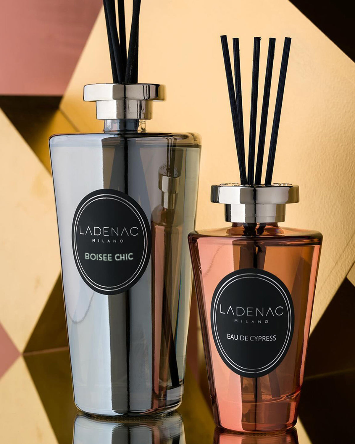 Reed Diffuser URBAN SENSES 500ml Grey Boisee Chic 4.13 x 4.72 x 9.84 in