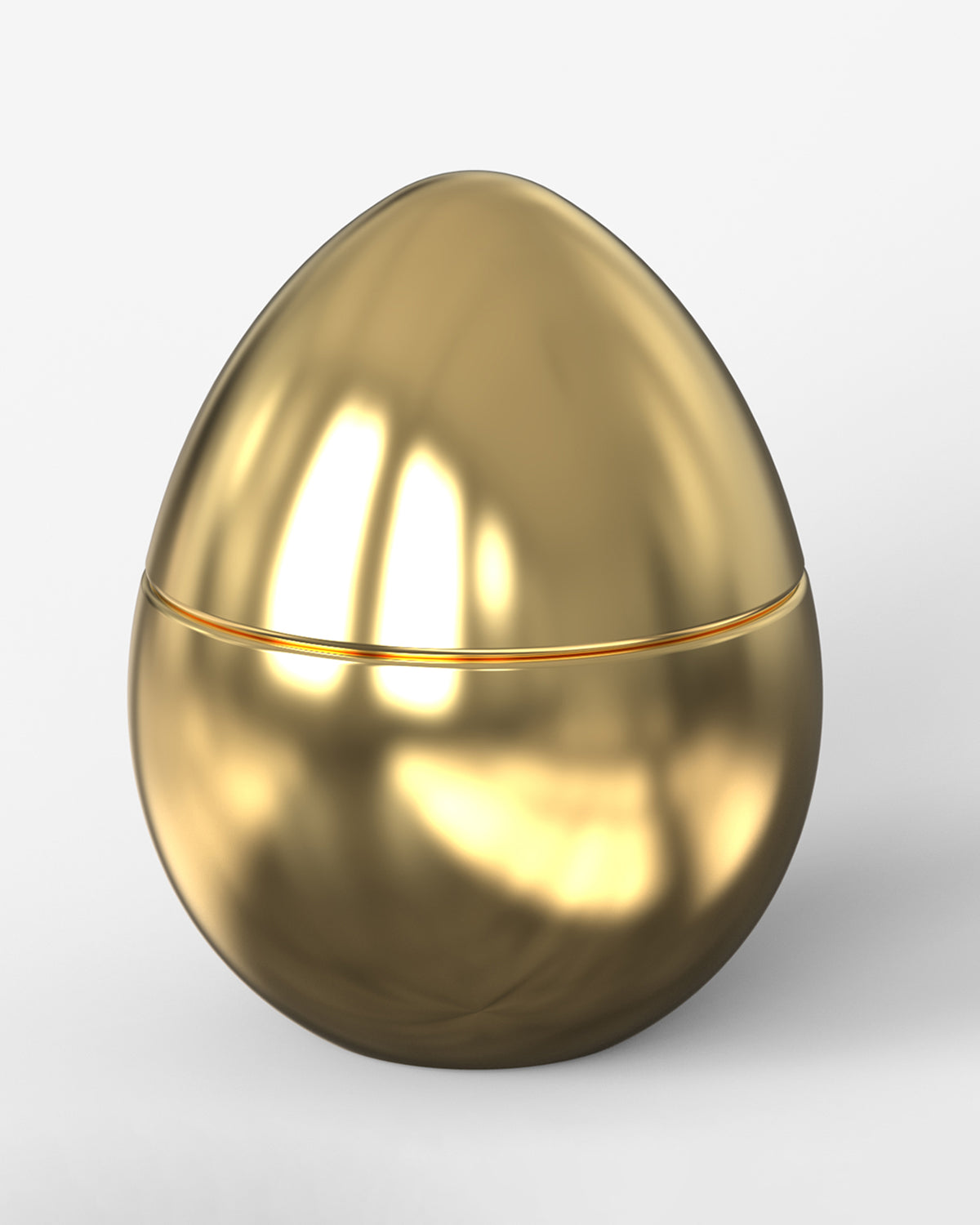 Candle in Ceramic Egg BOIS DE ROUSSIE GOLD 18gr Ceramic Gold