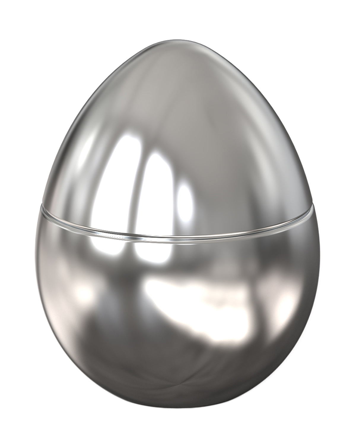 Candle in Ceramic Egg BOIS DE ROUSSIE SILVER 18gr Ceramic Silver