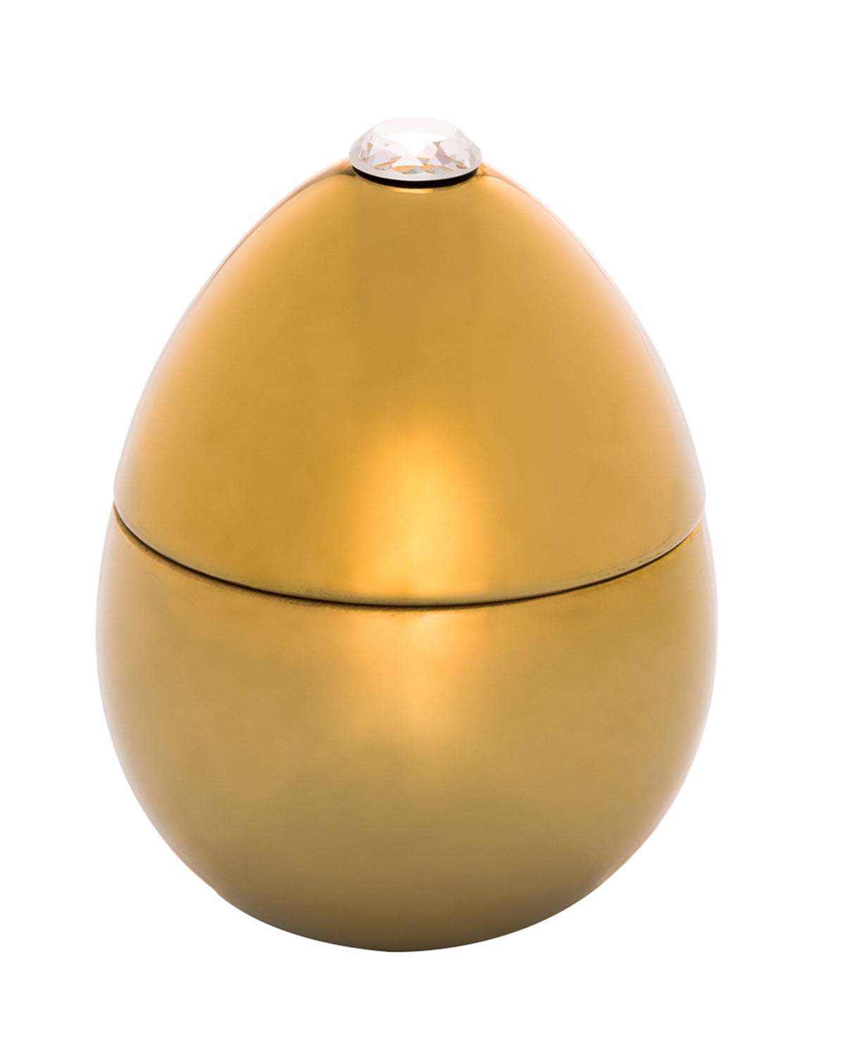 Candle in Ceramic Egg BOIS DE ROUSSIE GOLD 200gr 5.12 diam. x 6.5 in
