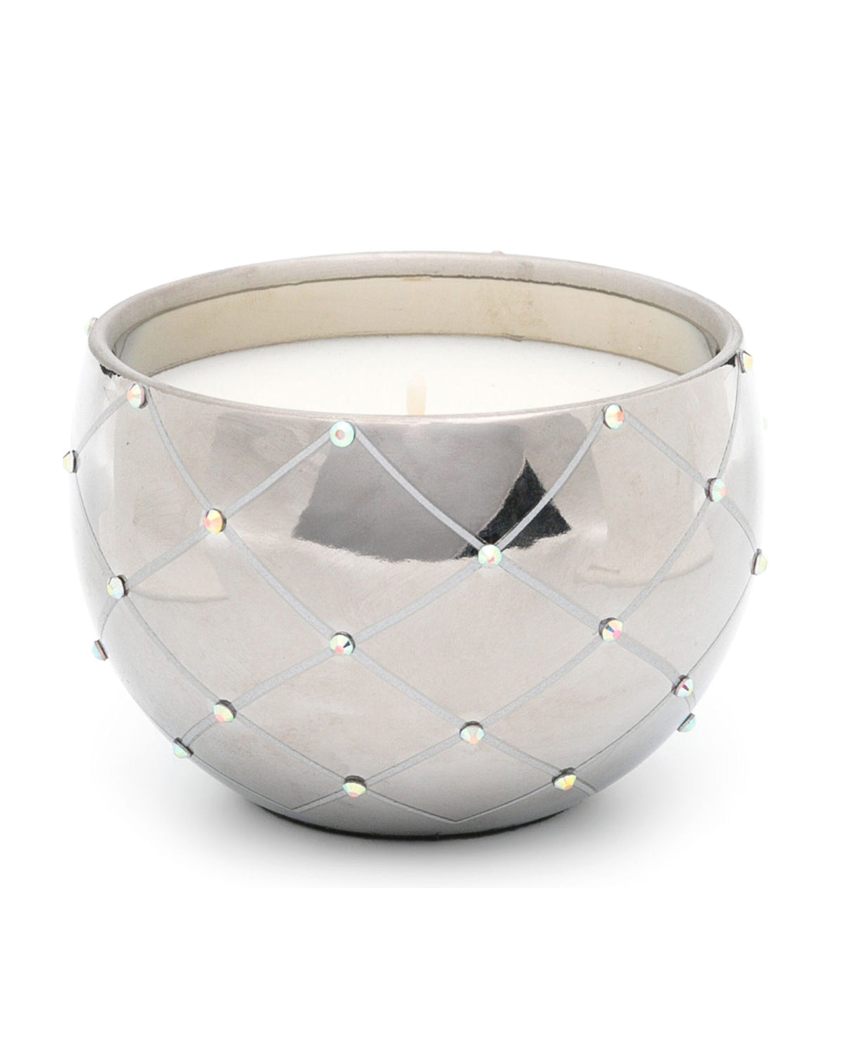 Candle in Ceramic Egg BOIS DE ROUSSIE SILVER 450gr 6.5 diam. x 7.48 in