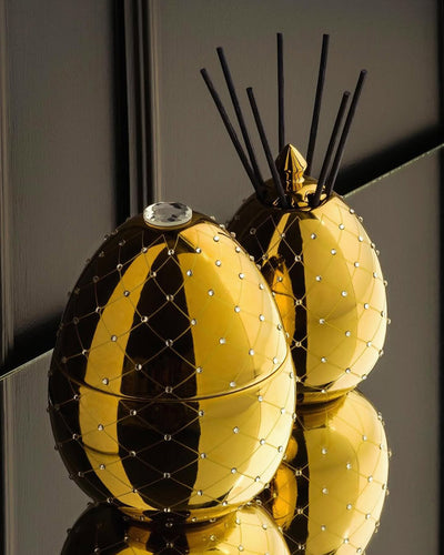 Diffuser Mikado BOIS DE ROUSSIE  Gold and Crystals  8.5oz