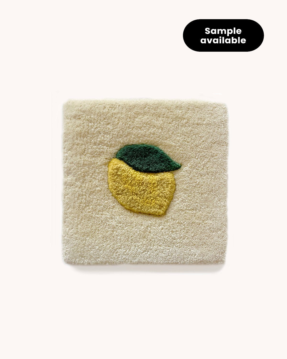 Rug LEMONS Cream / Yellow Print 6.5 x 9.8ft